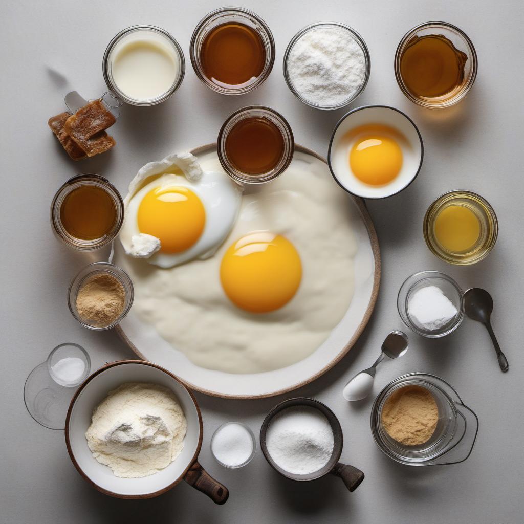 Items needed to answer the question, How do I make Pancake Stacks for a crowd. Items include:  all-purpose flour  sugar  baking powder  salt  eggs  milk  butter  maple syrup