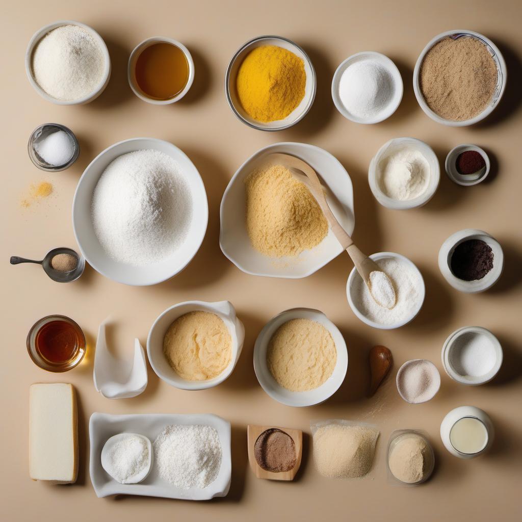Items needed to answer the question, How do I make homemade bagels. Items include:  Bread flour  Instant yeast  Salt  Granulated sugar  Warm water  Vegetable oil
