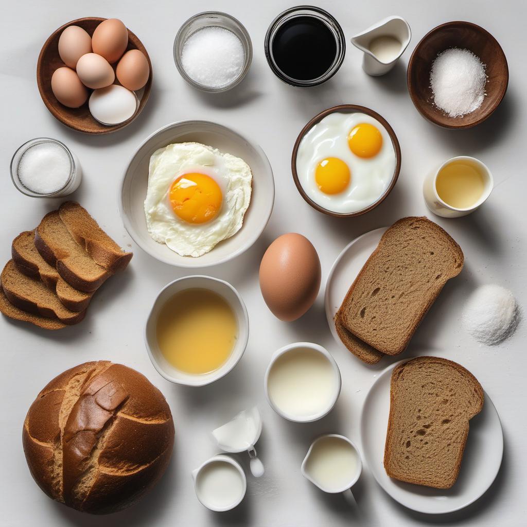 Items needed to answer the question, How do I add a twist to my French Toast Casserole. Items include:  Bread  Eggs  Milk  Vanilla extract  Salt  Add-ins