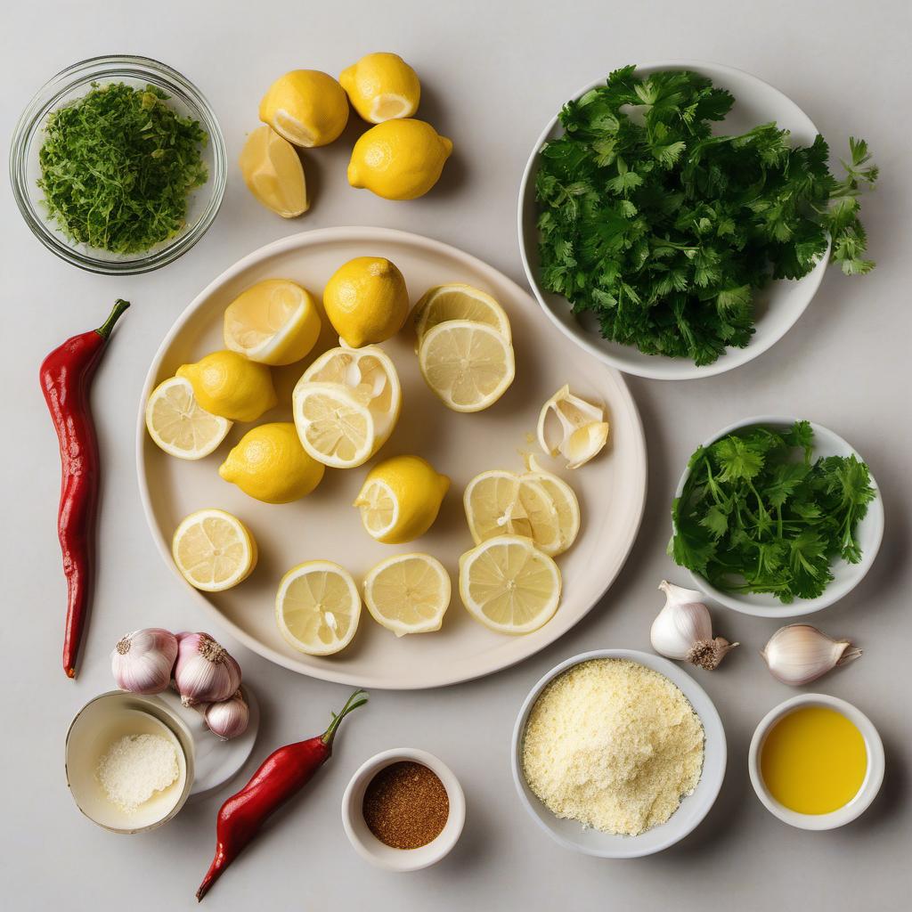 Items needed to answer the question, How do I create a gourmet butter sauce for crab legs. Items include:  Unsalted butter  Cloves of garlic  Fresh lemon juice  Dijon mustard  Paprika  Cayenne pepper  Salt and pepper  Fresh chopped parsley