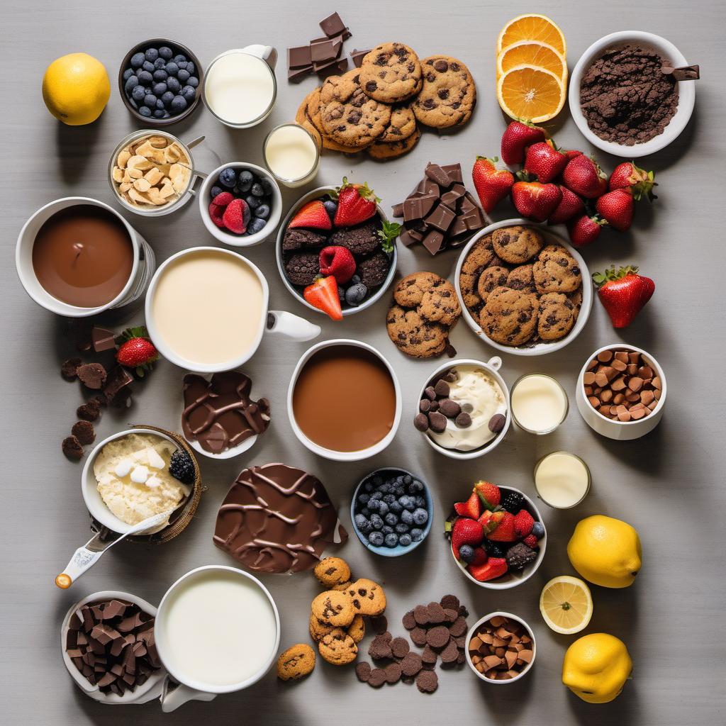 Items needed to answer the question, How do I host a Vegan Chocolate Fondue party. Items include:  Vegan chocolate chips  Plant-based milk  Fresh fruit  Vegan cookies or pretzels  Skewers or fondue forks  Fondue pot or slow cooker