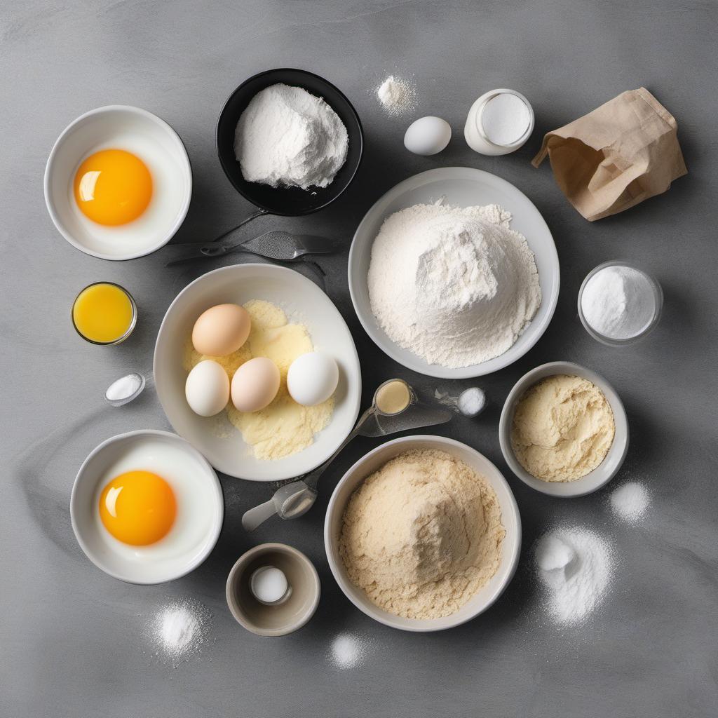 Items needed to answer the question, How do I bake wickedly good Spiderweb cookies. Items include:  all-purpose flour  baking powder  salt  unsalted butter  granulated sugar  large egg  vanilla extract  black decorating gel