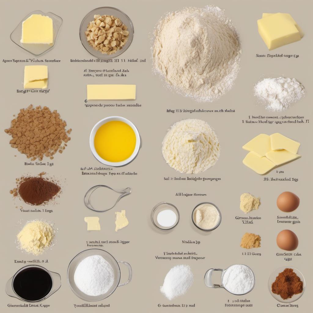 Items needed to answer the question, How do I make mini Easter Egg Cupcakes. Items include:  all-purpose flour  baking powder  salt  butter  granulated sugar  eggs  vanilla extract  milk  mini chocolate Easter eggs