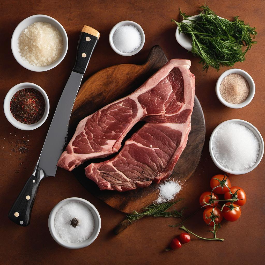 Items needed to answer the question, How do I grill a Tomahawk Steak like a pro. Items include:  Tomahawk Steak  Salt  Pepper
