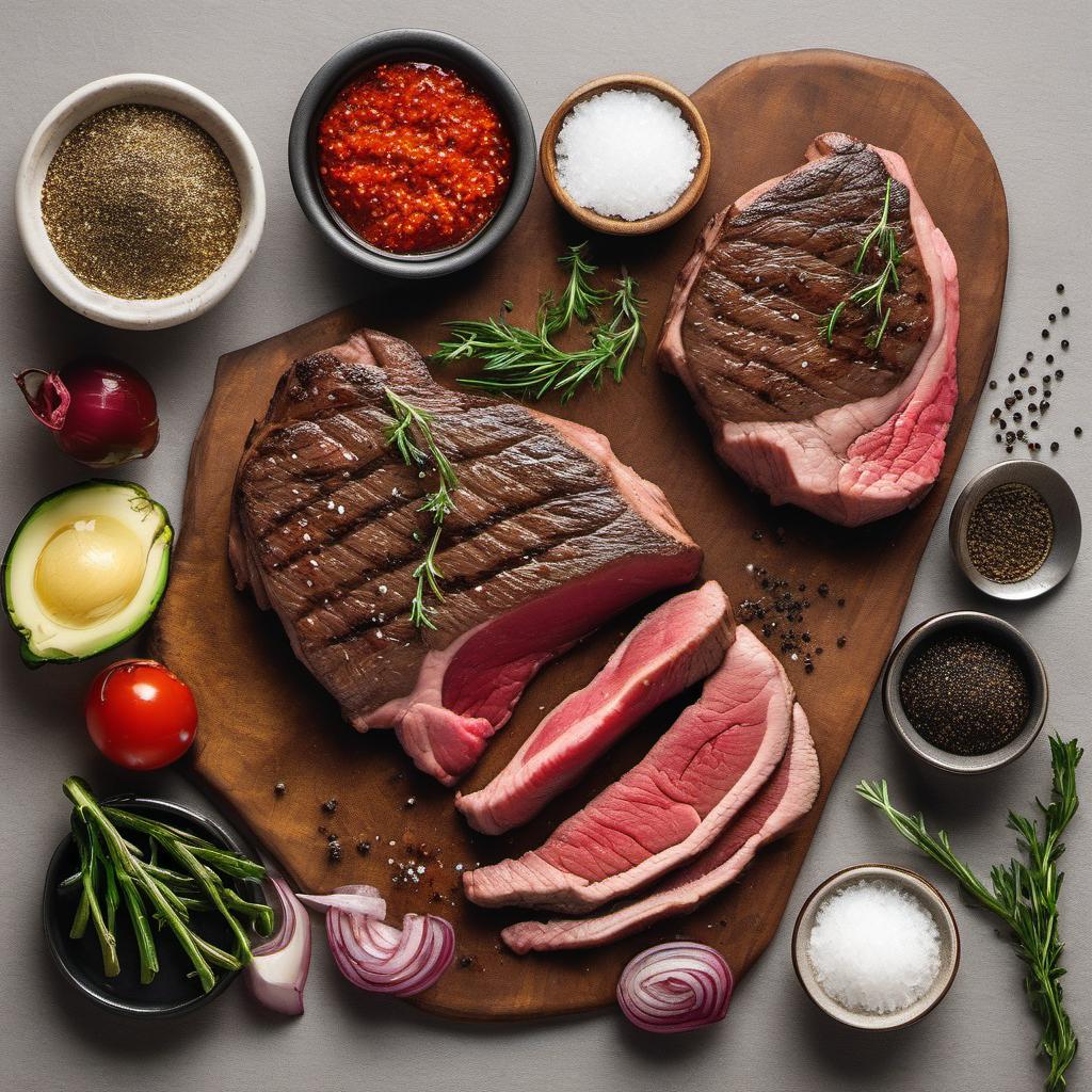 Items needed to answer the question, How do I grill the perfect steak. Items include:  Steak  Salt  Black pepper  Optional seasonings  Vegetable oil