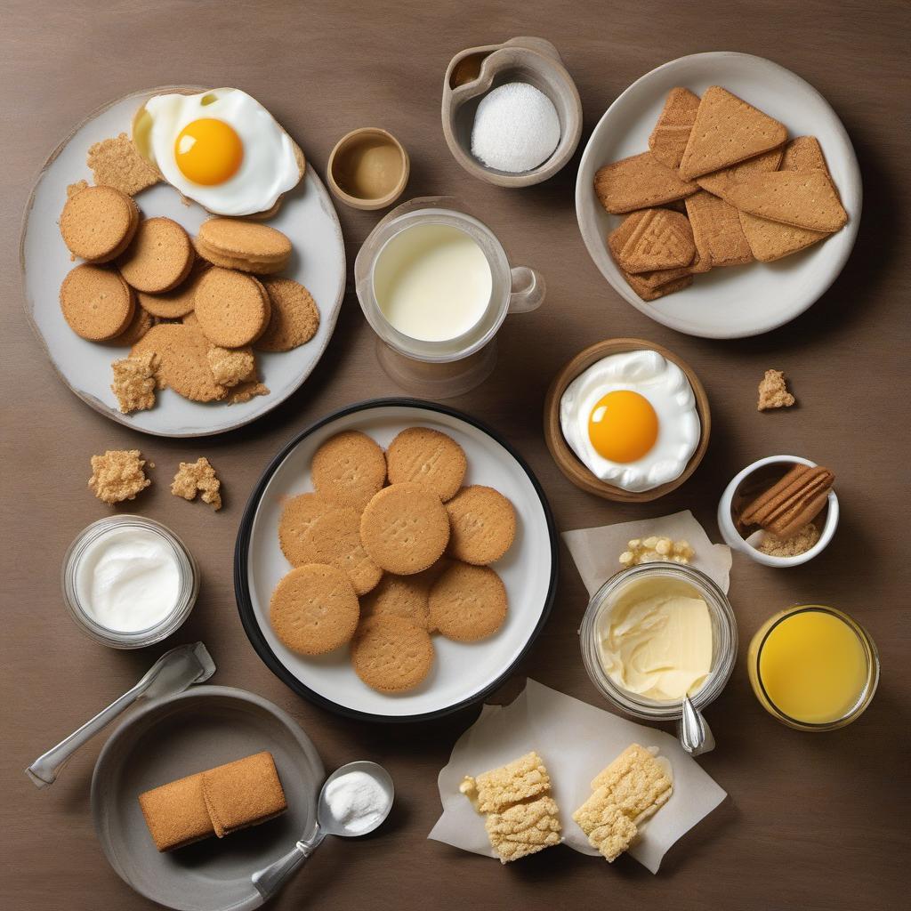 Items needed to answer the question, How do I make Twinkie Cheesecake Bars. Items include:  Graham crackers  Butter  Granulated sugar  Cream cheese  Vanilla extract  Eggs  Twinkies