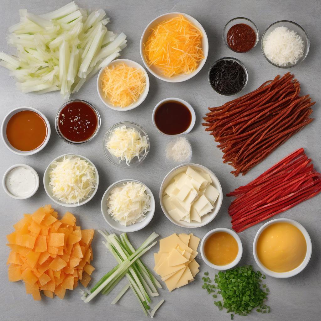 Items needed to answer the question, How do I create a Twizzler Cheese Ball. Items include:  Cream Cheese  Shredded Cheddar Cheese  Finely Chopped Twizzlers Candy  Chopped Green Onions  Minced Garlic  Worcestershire Sauce  Salt  Black Pepper