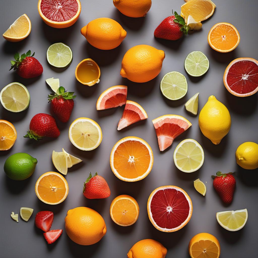 Items needed to answer the question, How do I make a Citrus Splash Fruit Salad. Items include:  Oranges  Grapefruits  Lemons  Limes  Strawberries  Honey