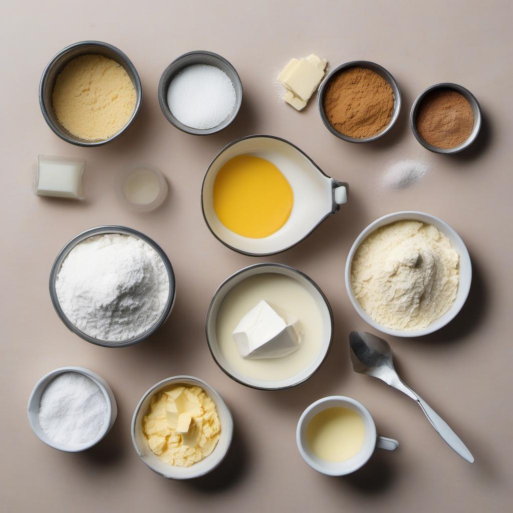Items needed to answer the question, How do I make delightfully crispy biscuit utensils. Items include:  All-purpose flour  Baking powder  Salt  Unsalted butter  Milk