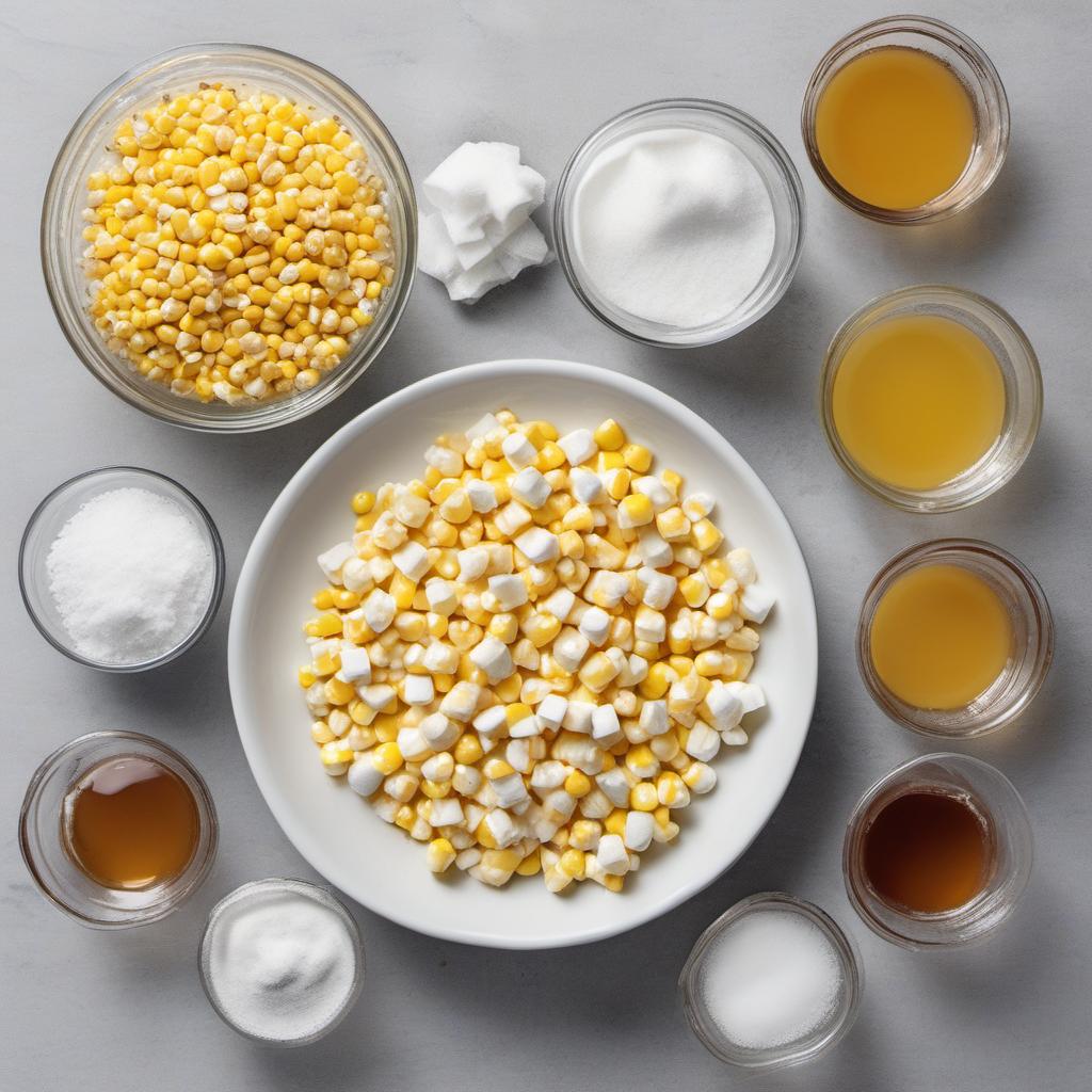 Items needed to answer the question, How do I create Frozen Wonderland Marshmallows. Items include:  sugar  corn syrup  gelatin  water  vanilla extract  powdered sugar  cornstarch