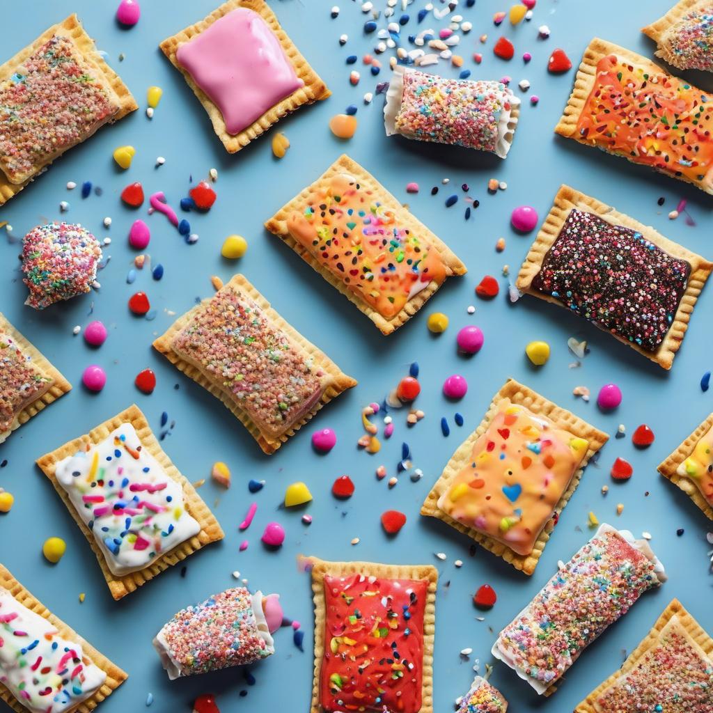 Items needed to answer the question, How do I decorate Pop-Tarts like a pro. Items include:  Pop-Tarts  Icing/Frosting  Sprinkles  Food Coloring Pens