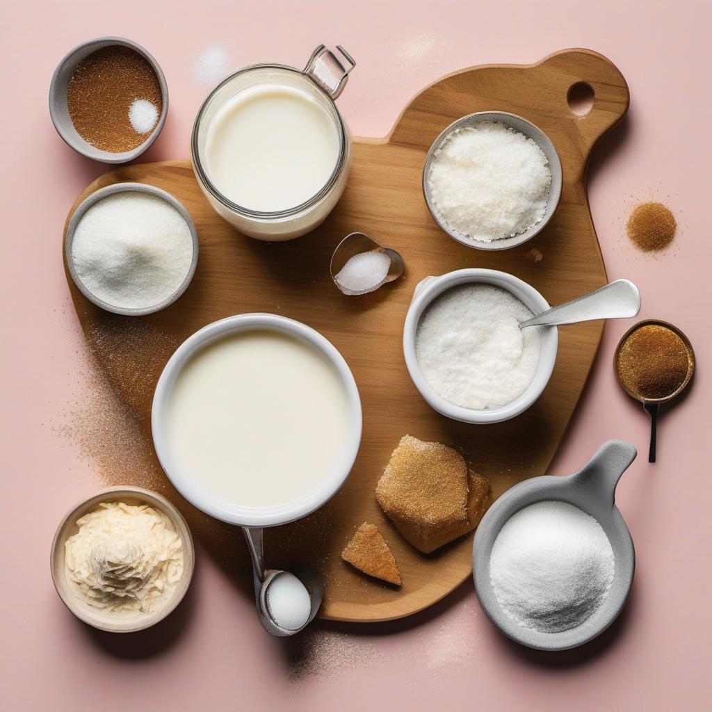 Items needed to answer the question, How do I create Faerie Floss ice cream with Glittery Dust. Items include:  Heavy cream  Whole milk  Granulated sugar  Vanilla extract  Salt  Glittery Dust  Magic