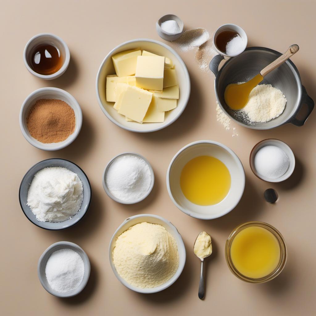 Items needed to answer the question, How do I make Knights Shield Cookies. Items include:  Butter  Sugar  Vanilla extract  All-purpose flour  Salt
