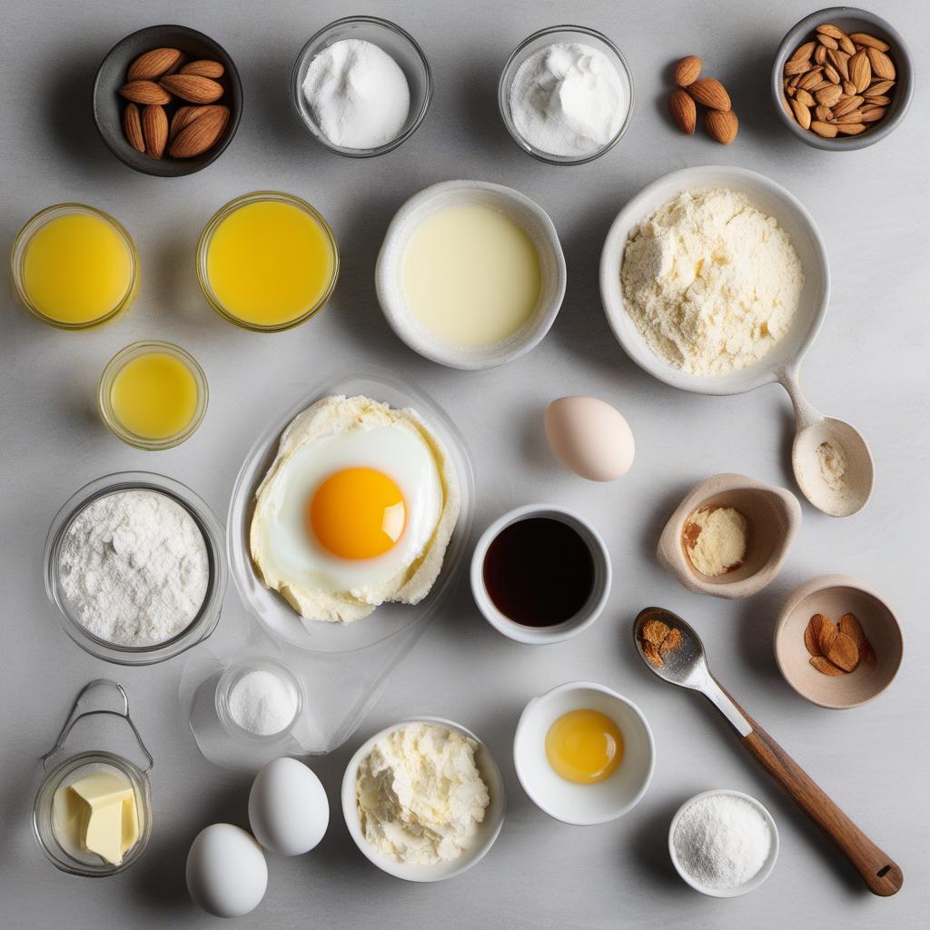 Items needed to answer the question, How do I make Steampunk Gear Cookies. Items include:  Butter  Sugar  Eggs  Vanilla Extract  Almond Extract  All-Purpose Flour  Baking Powder  Salt