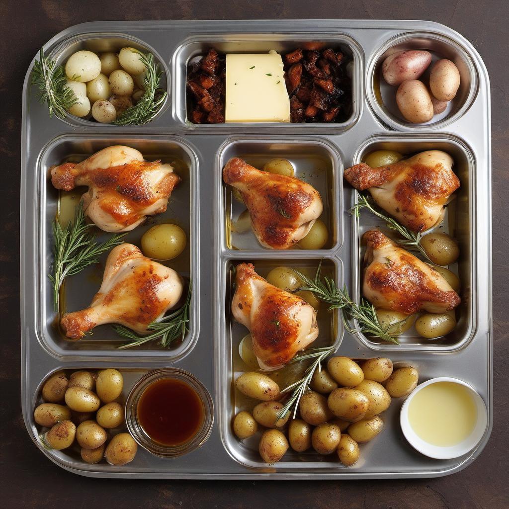Items needed to answer the question, How do I pair food with Medieval Mead with Gold Dust. Items include:  Chicken Drumsticks  Honey  Garlic  Soy Sauce  Paprika  Baby Potatoes  Olive Oil  Rosemary  Thyme  Salt  Pepper  Brie Cheese  Spiced Honey  Cinnamon  Nutmeg  Cayenne Pepper