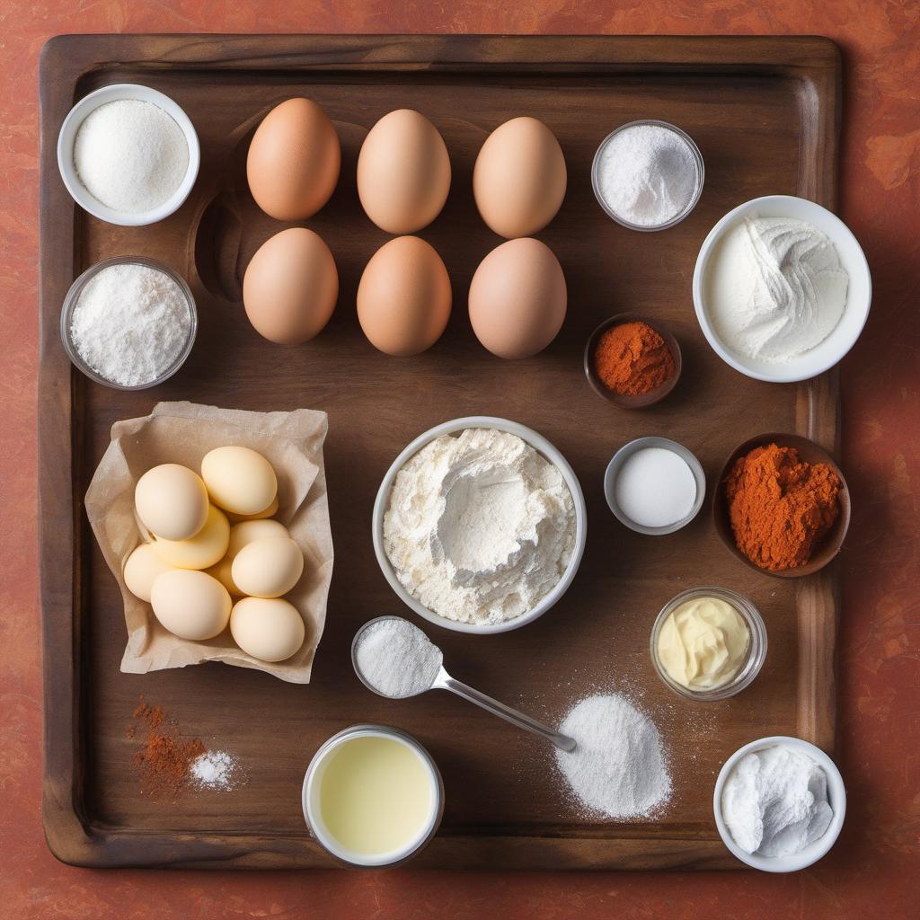 Items needed to answer the question, How do I make Phoenix Fireball Spicy Candy Cupcakes. Items include:  All-Purpose Flour  Granulated Sugar  Baking Powder  Salt  Butter  Eggs  Milk  Vanilla Extract  Phoenix Fireball Spicy Candy  Cream Cheese  Powdered Sugar