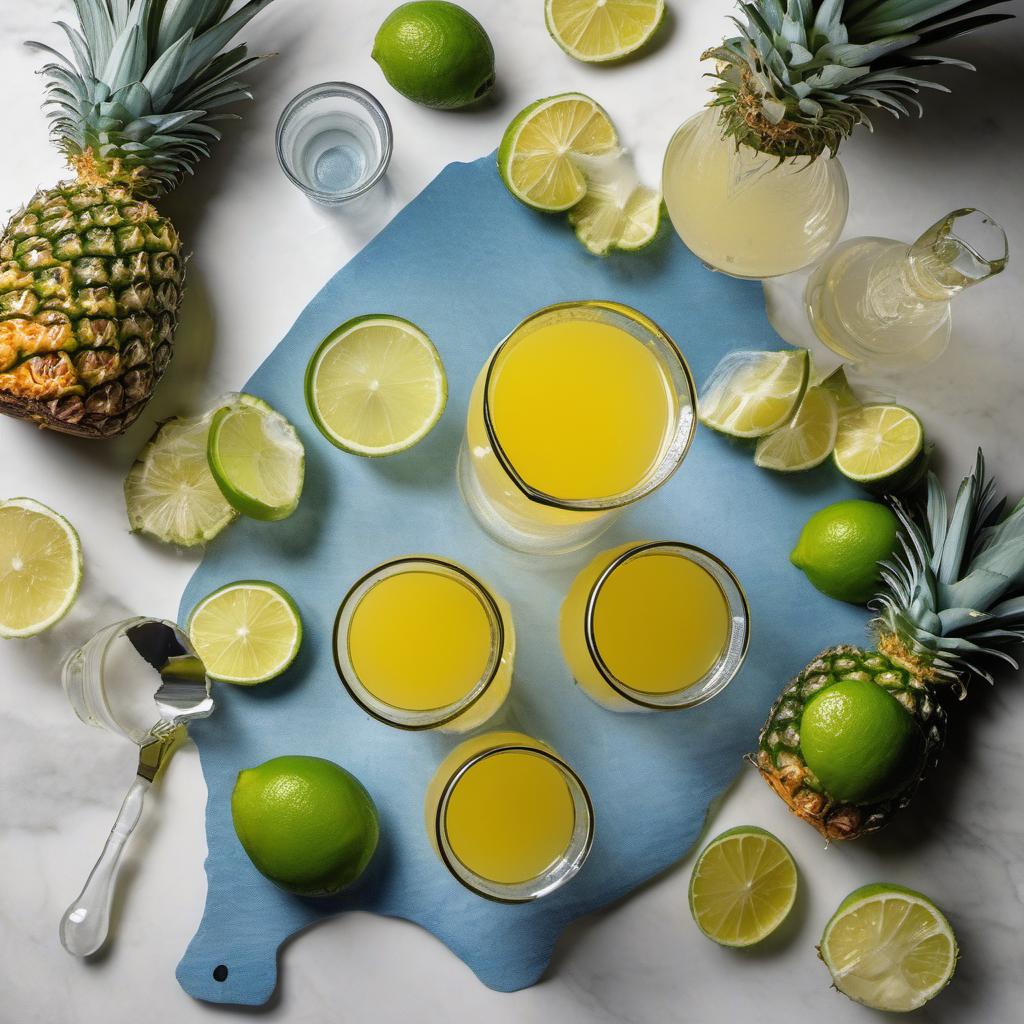 Items needed to answer the question, How do I create Lucid Dream Lollipop cocktails. Items include:  Vodka  Blue curaçao  Pineapple juice  Lime juice  Simple syrup  Sugar