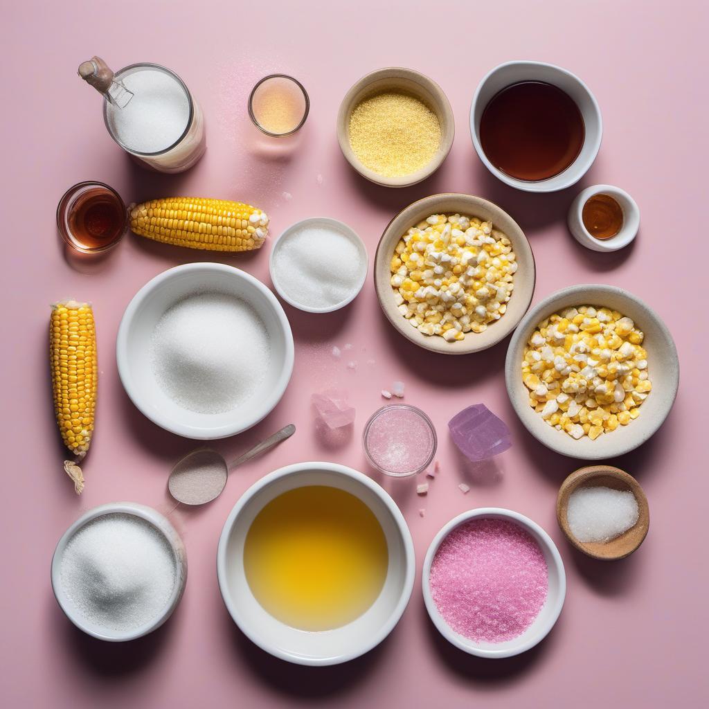Items needed to answer the question, How do I make Light Elemental Luminous Lollies. Items include:  Sugar  Water  Corn syrup  Magical essence extract  Unicorn dust