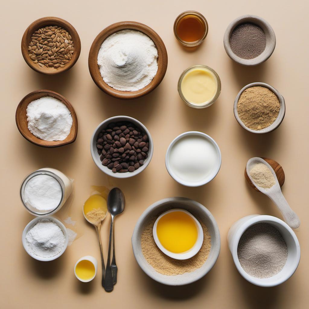 Items needed to answer the question, How do I bake Sleepwalkers Seed Mix muffins. Items include:  All-purpose flour  Sugar  Baking powder  Salt  Butter  Milk  Eggs  Sleepwalker's Seed Mix
