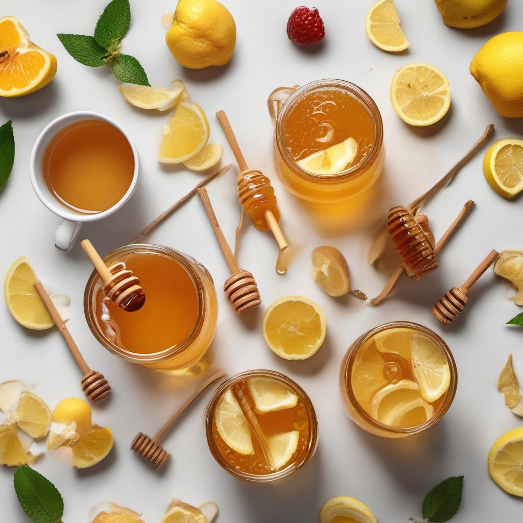 Items needed to answer the question, How Do I Infuse Golden Slumber Goblets with Fruity Flavors. Items include:  Honey Drink  Water  Fruits of your choice