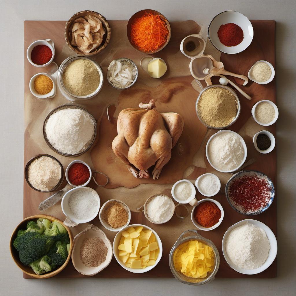 Items needed to answer the question, How do I host an Enchanted Earth Empanadas party. Items include:  all-purpose flour  salt  butter  ice water  onion  garlic cloves  mixed vegetables  cooked chicken or beef  cumin  paprika  wooden dowels  ribbons  glitter  moss  twigs  flowers  fairy figurines