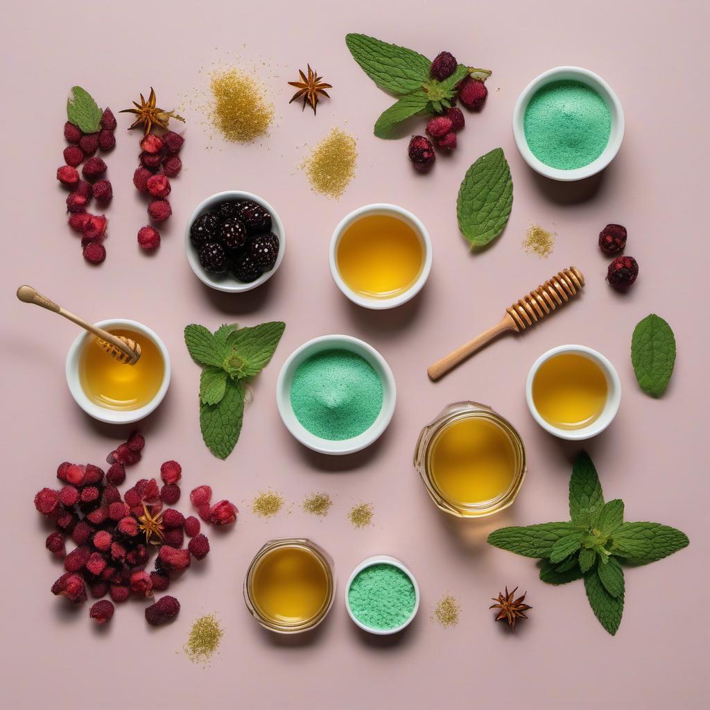 Items needed to answer the question, How do I brew a magical potion inspired by Druids Dreamy Dainties. Items include:  dragonberries  enchanted mint  starlight honey  celestial dust