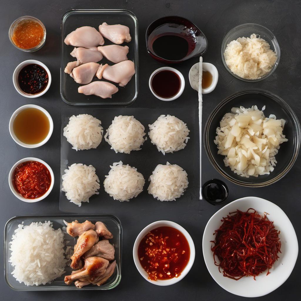 Items needed to answer the question, How do I create Sorcery Sap Syrup Glazed Chicken. Items include:  Sorcery Sap Syrup  Soy sauce  Rice vinegar  Freshly grated ginger  Minced garlic  Red pepper flakes  Chicken thighs  Honey  Cornstarch  Cilantro or green onions