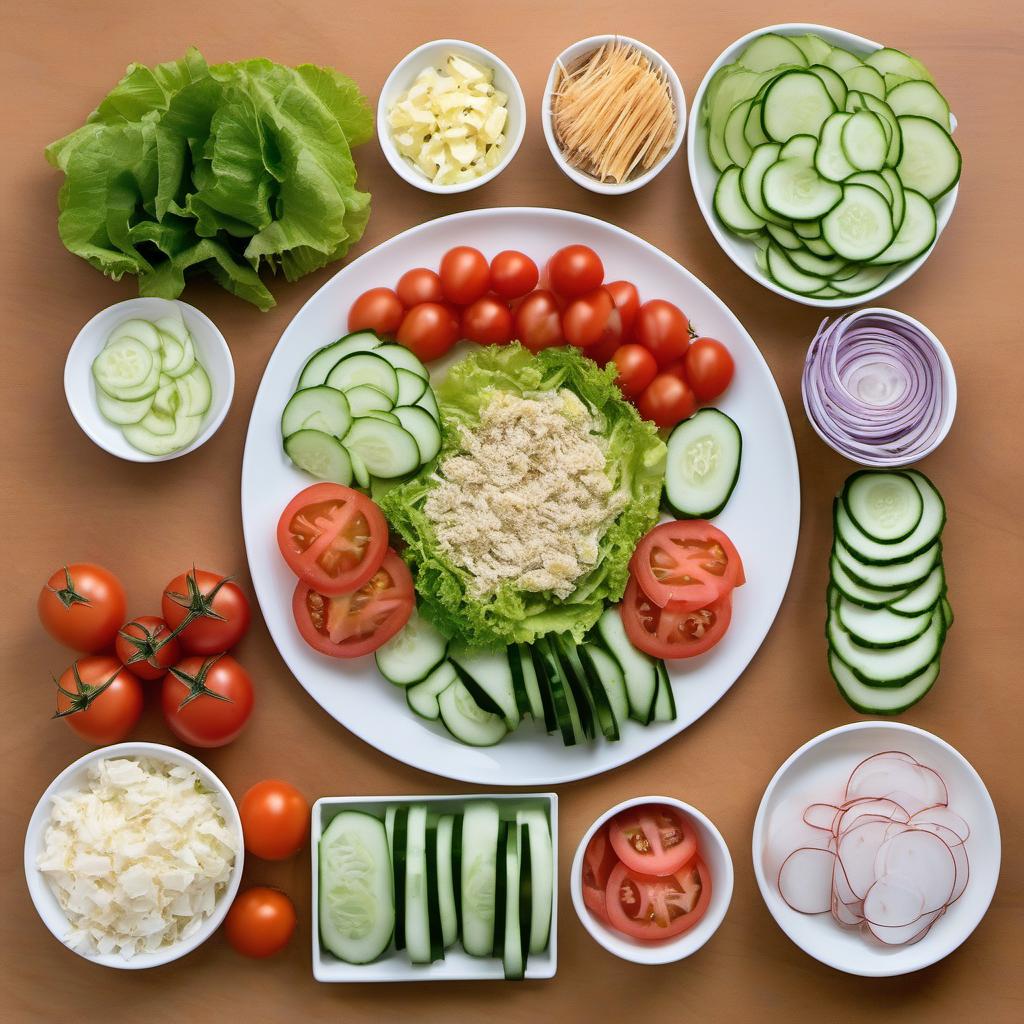 Items needed to answer the question, How do I create a party platter with Snow Whites Sleepytime Sandwiches. Items include:  Snow White's Sleepytime Sandwiches  Lettuce leaves  Tomato slices  Cucumber slices  Toothpicks