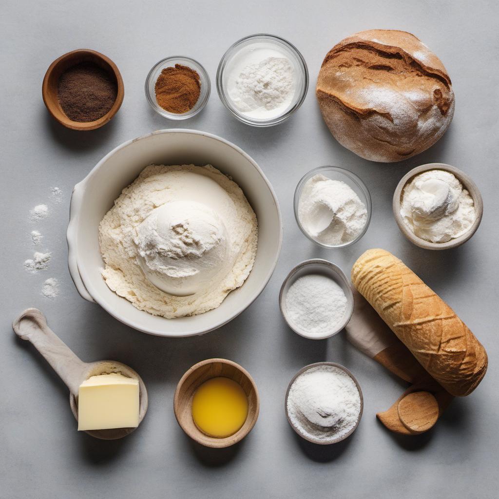 Items needed to answer the question, How do I create Sourdough Ice Cream Sandwiches. Items include:  Flour  Baking soda  Salt  Unsalted butter  Granulated sugar  Sourdough starter  Ice cream