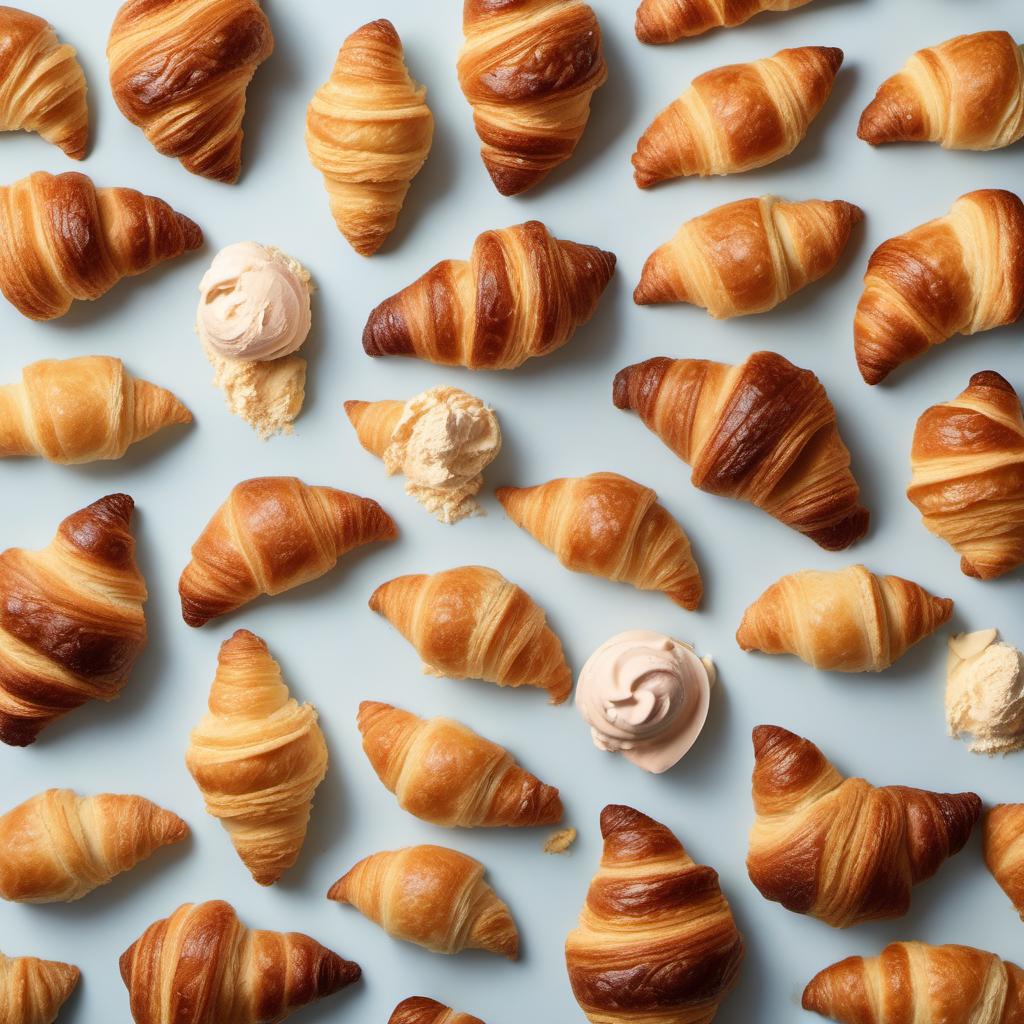 Items needed to answer the question, How do I create Tacro Ice Cream Sandwiches. Items include:  Croissants  Ice cream