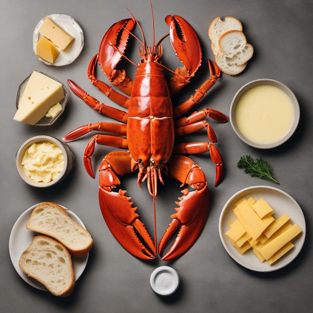 Items needed to answer the question, How do I make a Lobster Grilled Cheese Sandwich. Items include:  Lobster  Cheese  Bread Slices  Butter