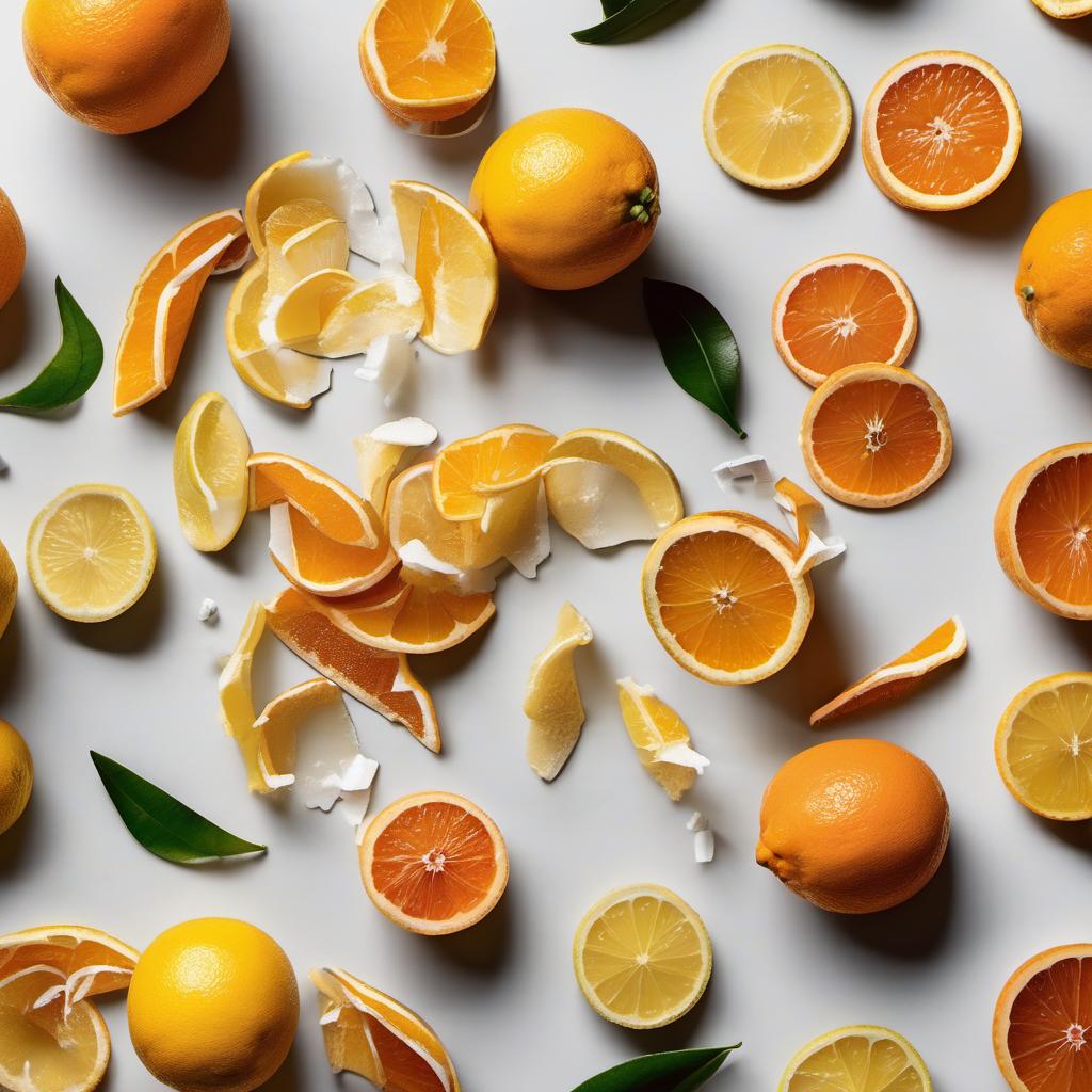 Items needed to answer the question, How do I satisfy my sweet tooth with citrus peel candies. Items include:  Citrus peels  Sugar  Water