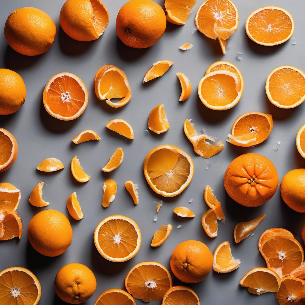 Items needed to answer the question, How do I create orange-flavored peel candies. Items include:  Oranges  Sugar  Water  Granulated sugar (for dusting)