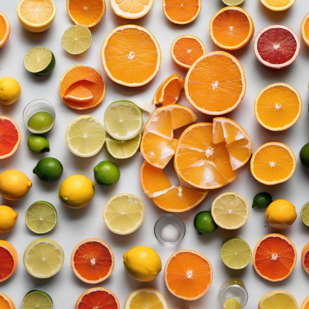 Items needed to answer the question, How do I jazz up my desserts with citrus peel candies. Items include:  Citrus Fruits  Sugar  Water  Optional: Lemon or Orange Juice