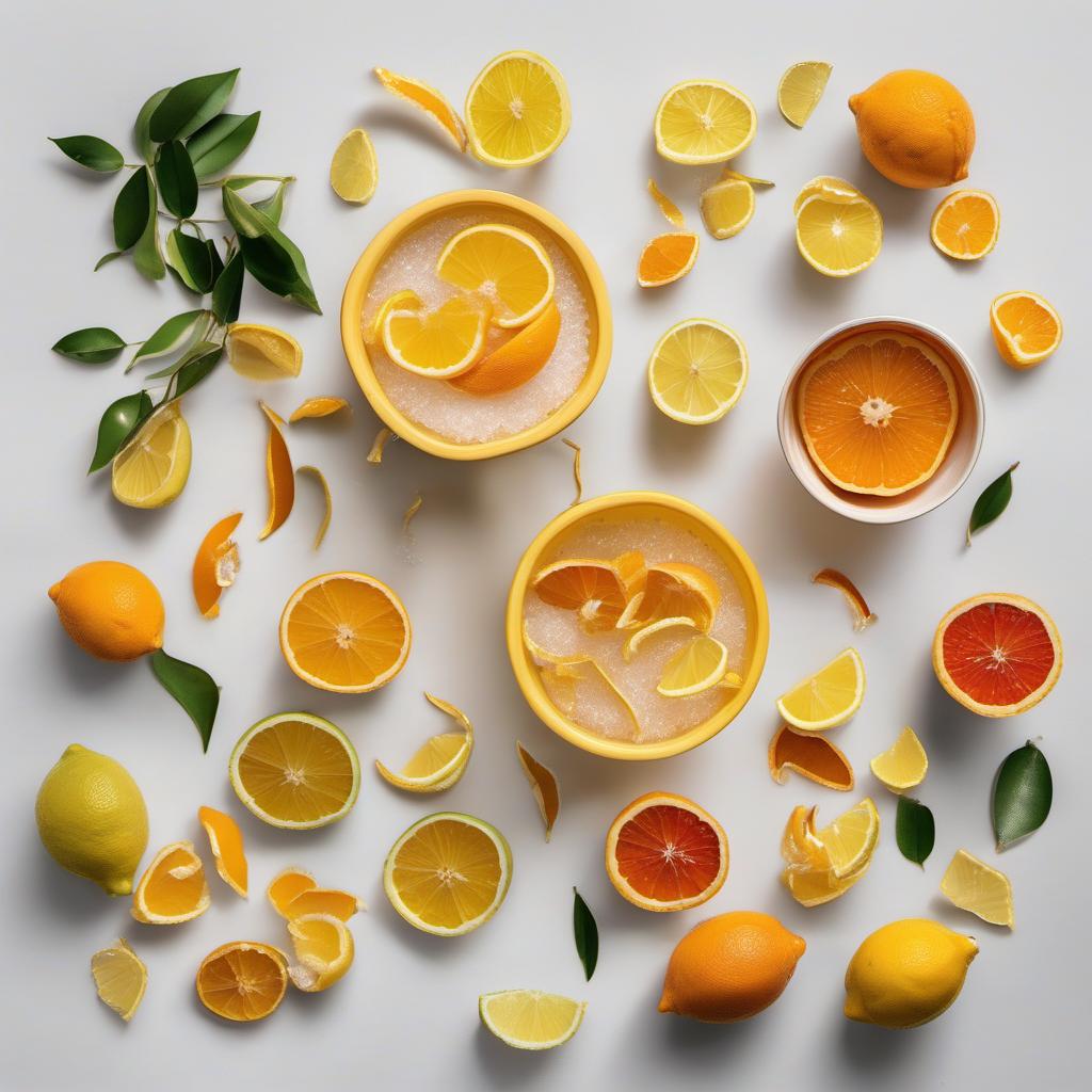 Items needed to answer the question, How do I turn Citrus Peels into Delicious Citrus Peel Marmalade. Items include:  Citrus Peels  Granulated Sugar  Salt