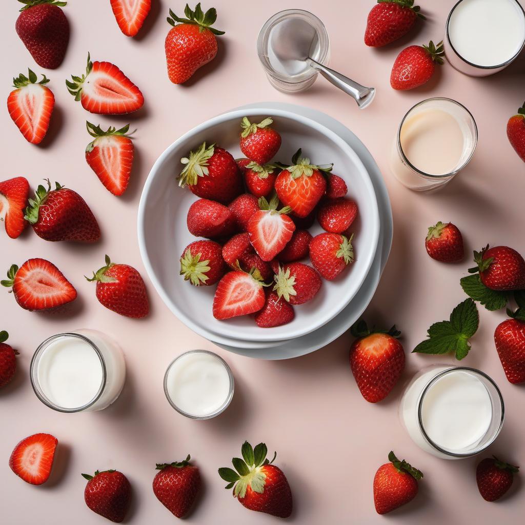 Items needed to answer the question, How do I prepare Champagne-Infused Strawberry Parfait. Items include:  Fresh Strawberries  Champagne  Heavy Cream  Powdered Sugar  Vanilla Extract