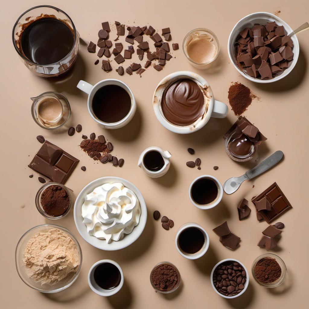 Items needed to answer the question, How do I turn an Espresso Martini into a luscious dessert Try our Espresso Martini Chocolate Mousse recipe. Items include:  Espresso or strong coffee  Vodka  Coffee liqueur  Simple syrup  Dark chocolate (chopped)  Heavy cream  Whipped cream (for topping)  Chocolate shavings (for topping)