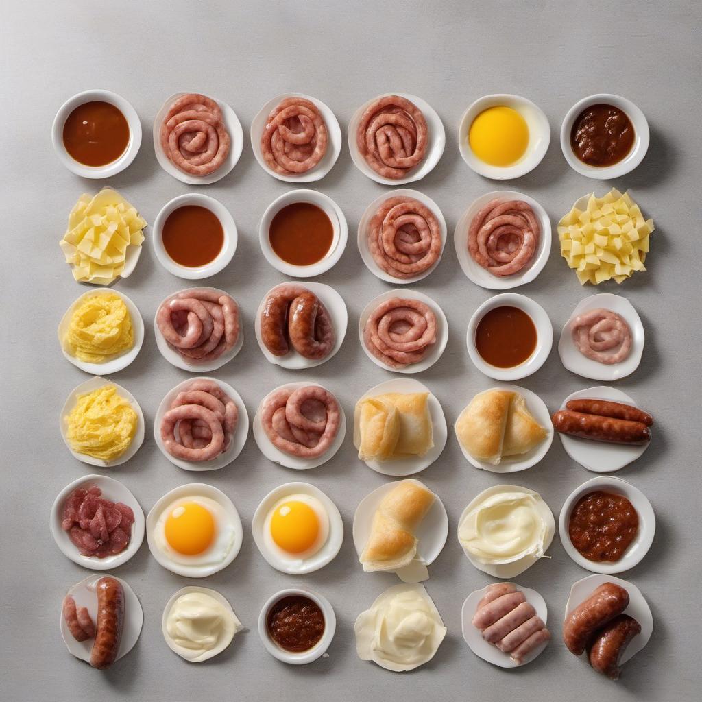 Items needed to answer the question, How do I serve Gourmet Pigs in a Blanket with a side of fun. Items include:  mini sausages  puff pastry sheets  egg wash  toothpicks  dipping sauces