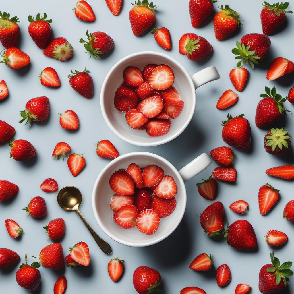 Items needed to answer the question, How Do I Make Shimmering Strawberry Sherbet. Items include:  Fresh Strawberries  Sugar  Water