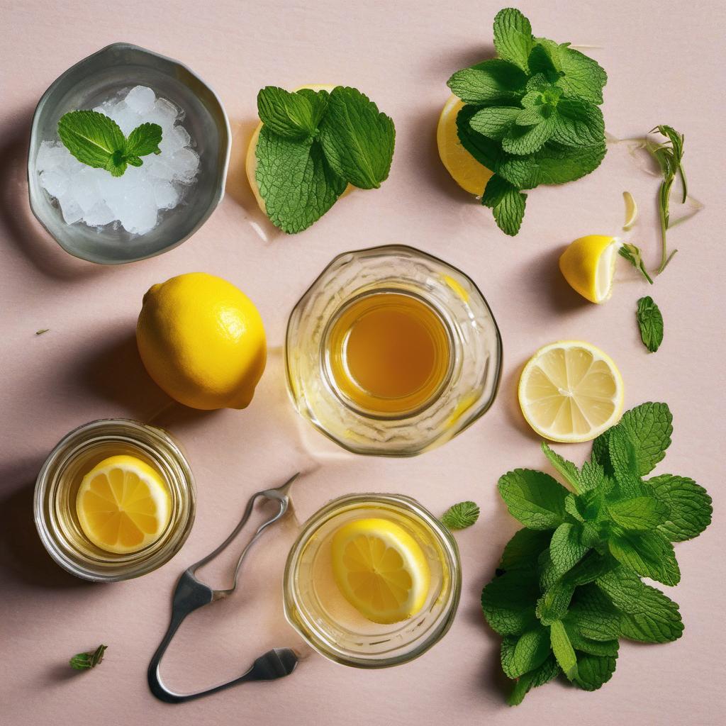 Items needed to answer the question, How do I make Sparkling Saffron Lemonade Mocktails. Items include:  Saffron threads  Boiling water  Freshly squeezed lemon juice  Granulated sugar  Sparkling water or club soda  Ice cubes  Fresh mint sprigs  Lemon slices
