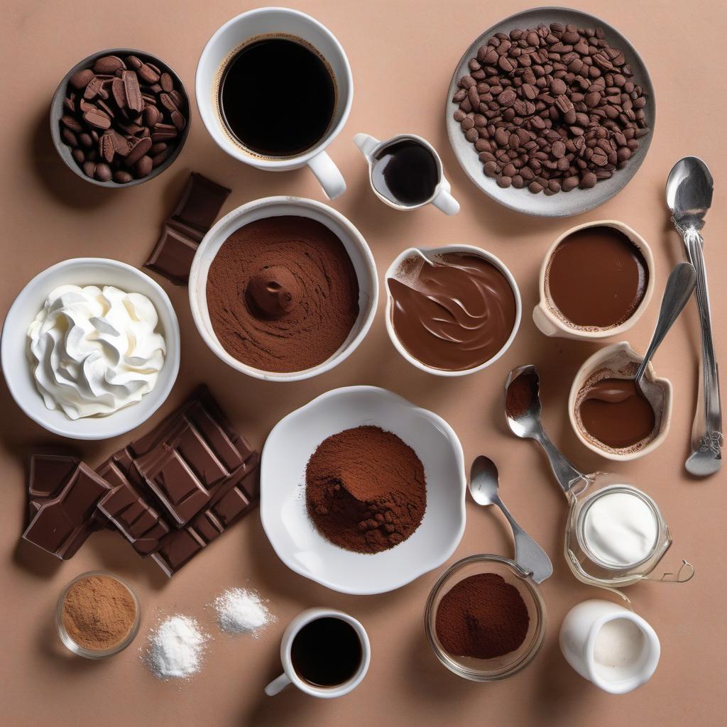 Items needed to answer the question, How do I create Roaring Twenties Tiramisu Towers. Items include:  Espresso  Ladyfingers  Mascarpone Cheese  Powdered Sugar  Vanilla Extract  Cocoa Powder  Chocolate Curls or Fresh Berries