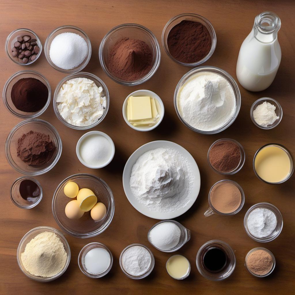 Items needed to answer the question, How do I make Roaring Twenties Tiramisu Towers gluten-free. Items include:  Gluten-Free Flour  Baking Powder  Salt  Eggs  Granulated Sugar  Mascarpone Cheese  Heavy Cream  Powdered Sugar  Pure Vanilla Extract  Espresso  Cocoa Powder