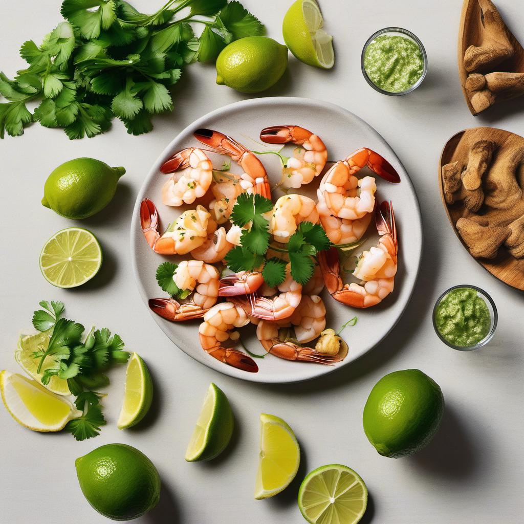 Items needed to answer the question, How do I grill Golden Ginger Gimlet Shrimp Skewers. Items include:  Shrimp  Golden Ginger Gimlet Marinade  Lime juice  Cilantro