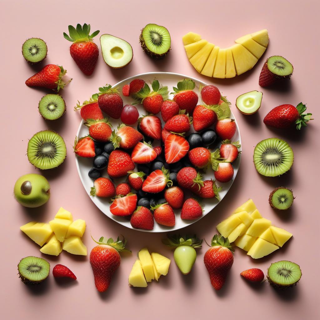 Items needed to answer the question, How do I grill Fairy Forest Fruit Kebabs. Items include:  strawberries  pineapples  kiwis  grapes  kebab sticks
