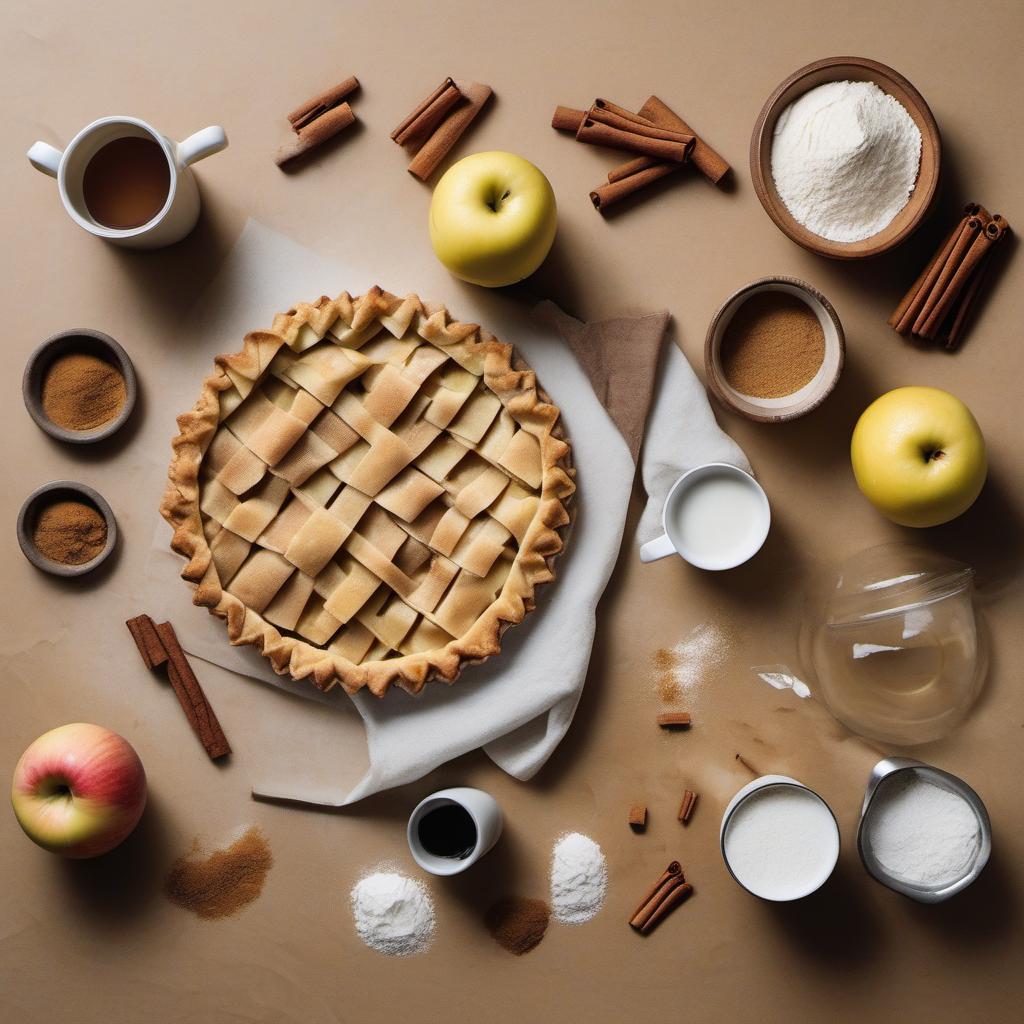 Items needed to answer the question, How do I bake Astronaut Apple Pies with zero gravity. Items include:  Apples  Brown Sugar  Cinnamon  Lemon Juice  Flour  Nutmeg  Refrigerated Pie Crusts