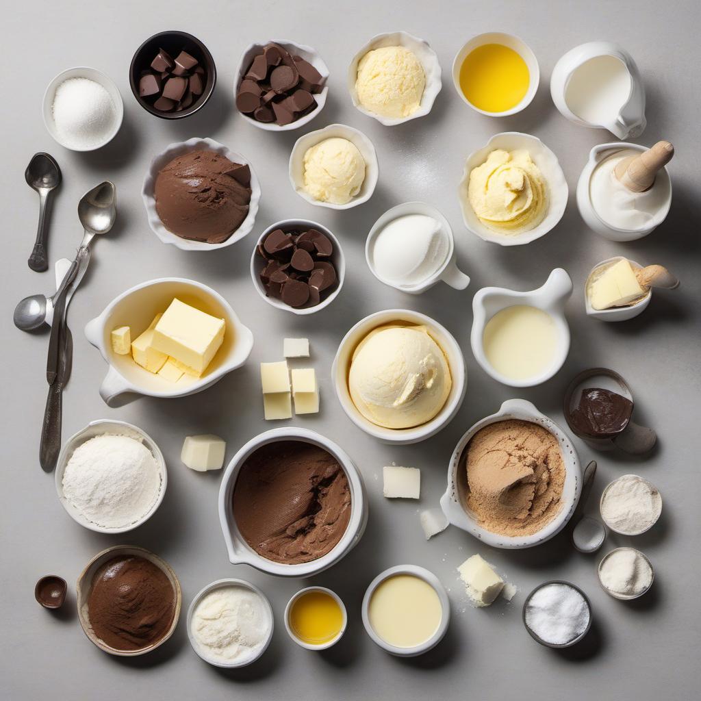 Items needed to answer the question, How do I create irresistible Chocolate Chip Cookie Ice Cream Sandwiches. Items include:  Butter  Sugar  Eggs  Vanilla extract  Flour  Baking soda  Salt  Chocolate chips  Ice cream