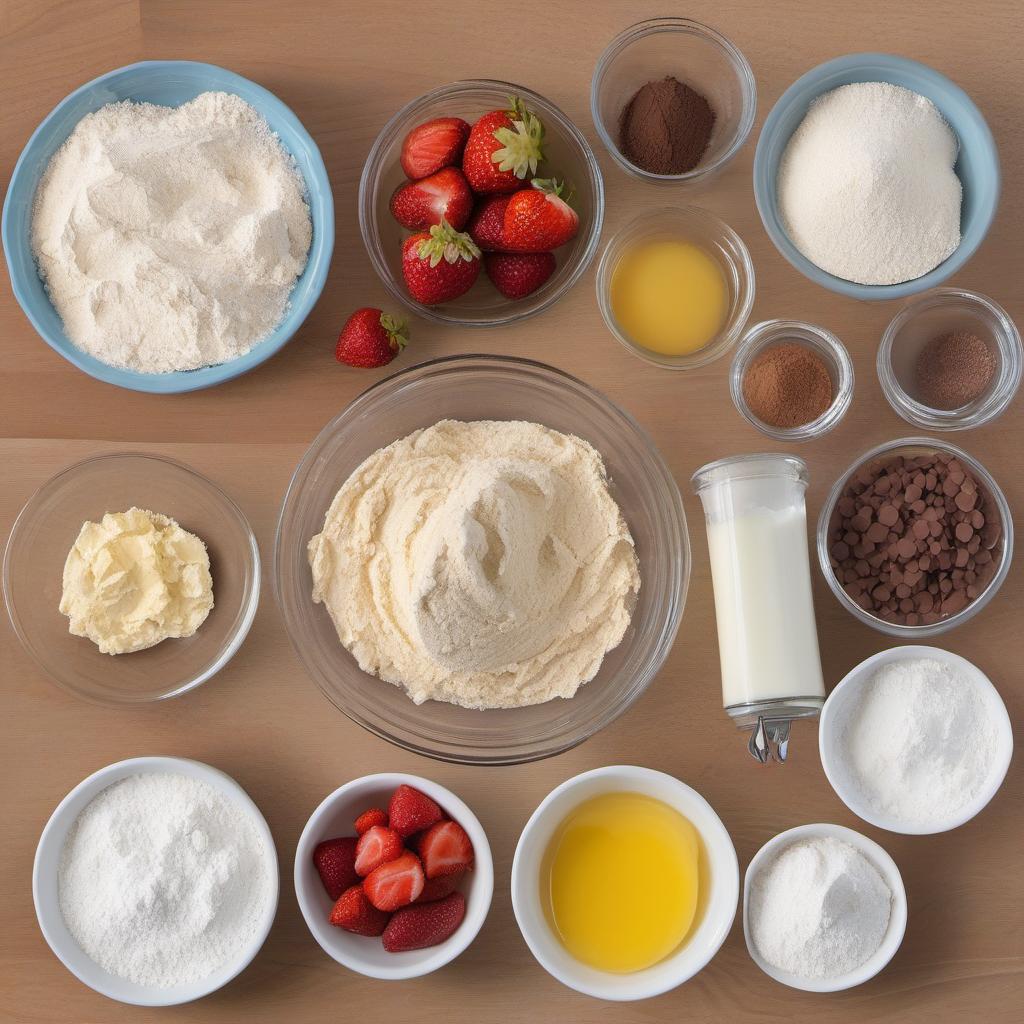 Items needed to answer the question, How do I make Vanilla Cupcakes with a twist. Items include:  Choice of twist ingredients (e.g., chocolate chips, crushed strawberries, cinnamon)  All-purpose flour  Baking powder  Salt  Unsalted butter  Granulated sugar  Eggs  Vanilla extract  Milk  Cupcake liners  Favorite frosting