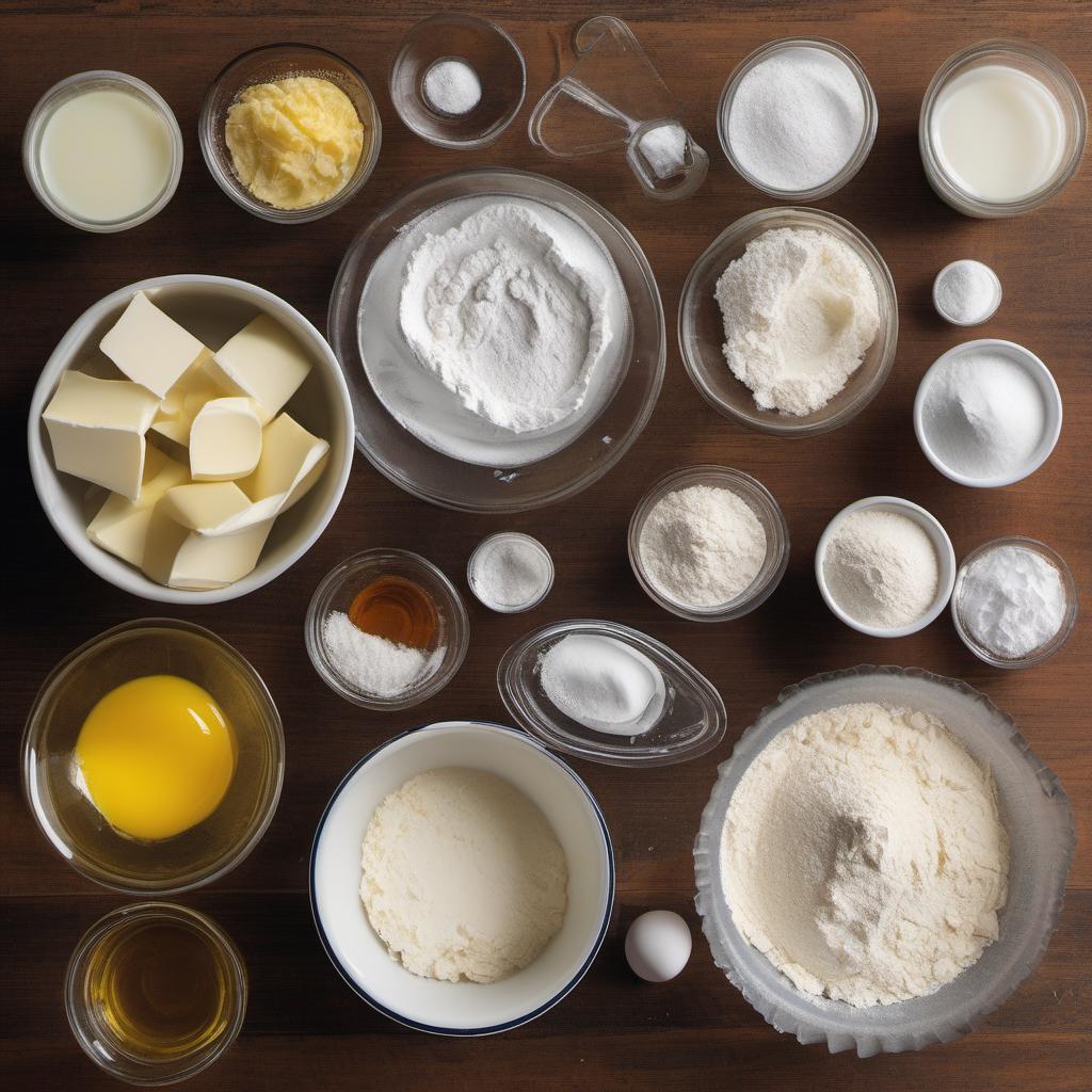 Items needed to answer the question, How do I make moist and delicious Blueberry Muffins. Items include:  all-purpose flour  granulated sugar  butter  baking powder  salt  milk  vegetable oil  eggs  vanilla extract  fresh blueberries