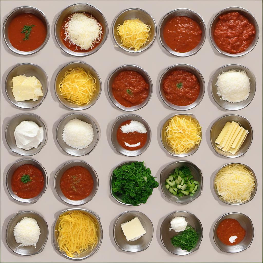 Items needed to answer the question, How do I make a delicious and hearty vegetable lasagna. Items include:  lasagna noodles  marinara sauce  ricotta cheese  mozzarella cheese  Parmesan cheese  mixed vegetables  garlic  onion  olive oil  Italian seasoning  salt  pepper