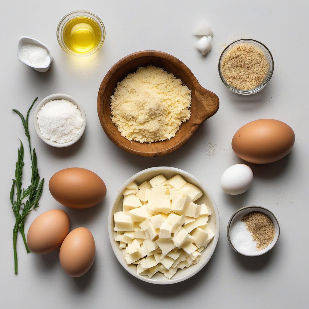 Items needed to answer the question, How do I make the ultimate mozzarella sticks. Items include:  Mozzarella cheese  All-purpose flour  Eggs  Breadcrumbs  Salt  Black pepper  Garlic powder  Vegetable oil
